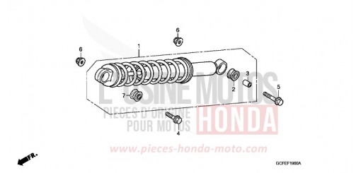 REAR CUSHION CRF70F7 de 2007